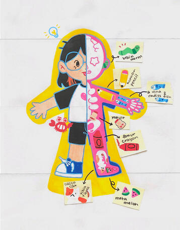 yifanatomy; posca paint pens