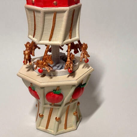 carousel; 3D printed with PLA