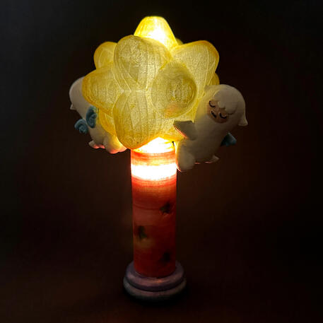 starlight; 3D printed with PLA