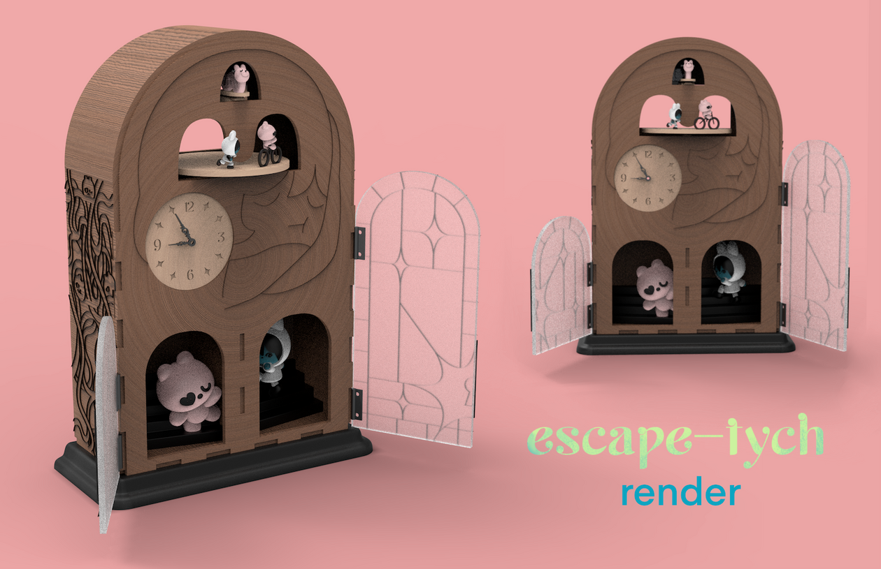 escape-tych rendered in Keyshot
